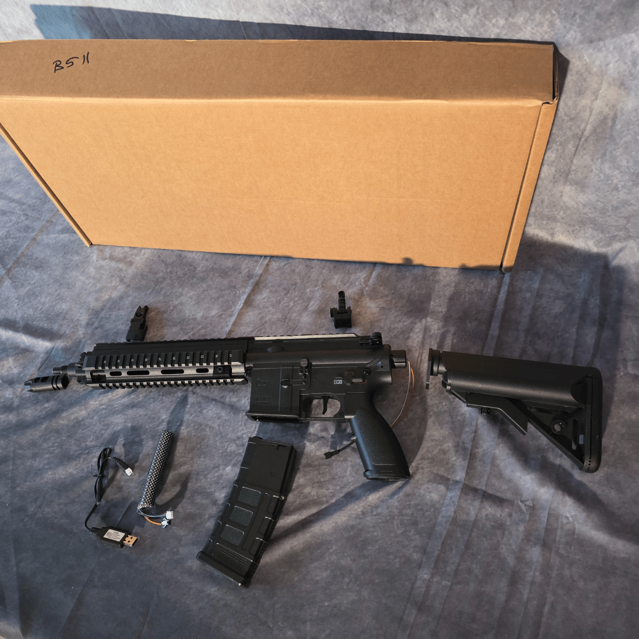 M416 Mil Pro Sort - Elektrisk Gelblaster