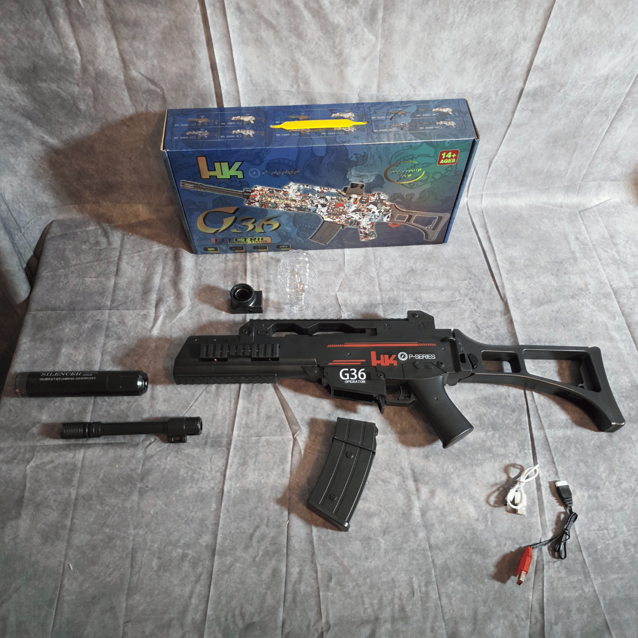 G8 Sort - Elektrisk Gelblaster