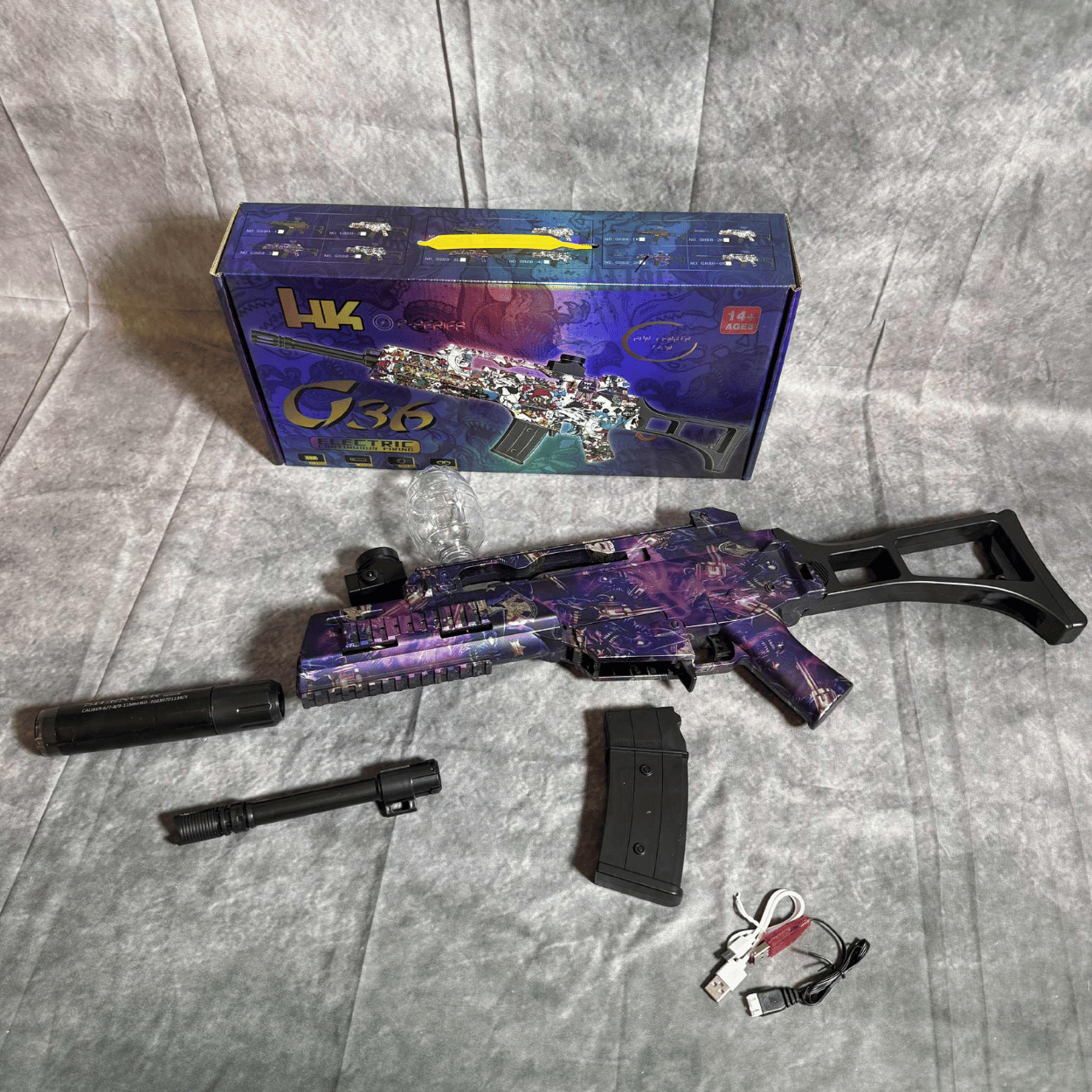 G8 Lilla - Elektrisk Gelblaster